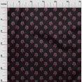 thumbnail image 2 of oneOone Viscose Jersey Fabric Floral & Flying Swan Block Print Sewing Fabric BTY 60 Inch Wide, 2 of 5