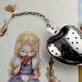 thumbnail image 2 of XIPYYKM 1 Pcs Tea Infuser Spoon Tea Spoon for Loose Teas Heart Shaped Teas Steeper Stainless Steel Fine Mesh Strainer, 2 of 8