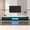 White + Black, variant on Modern TV Stand, 65 70 75 Inch Black TV Stands for Living Room, Entertainment Center with Storage, TV Console Table with Adjustable Hinge (Black)