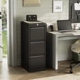 thumbnail image 1 of GloryStar 3-Drawer Lateral File Cabinet with Lock, Heavy Duty Metal Filing Cabinet for Letter/Legal/A4/F4, Space-Saving Vertical Organizer, Easy Assembly, 1 of 9