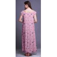 thumbnail image 2 of Bimba Robe de Nuit Imprimée pour Femmes en Rayonne Longue Maxi Robe de Sommeil Robe de Nuit, 2 of 4