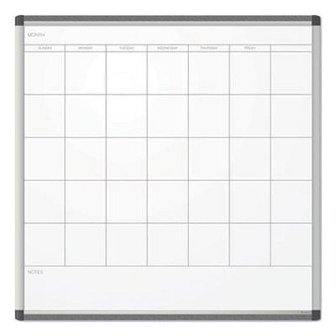 UBrands UBR2902U0001 35 x 35 in. Pinit Magnetic Dry Erase Calendar Board  White