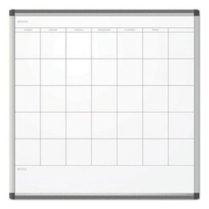 UBrands UBR2902U0001 35 x 35 dans. Pinit magnétique à sec calendrier d'effacement blanc