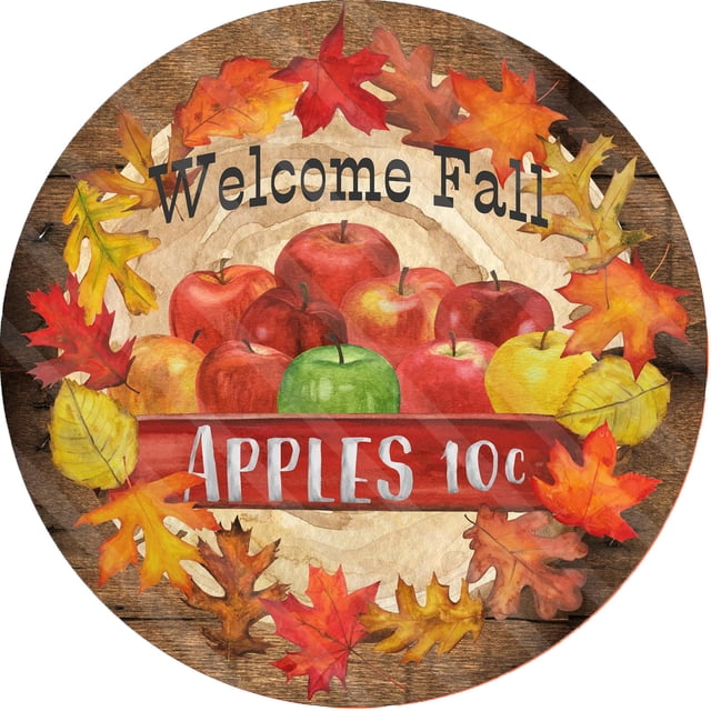 CEHVOM Fall Ornament Welcome Sign Decorative Vintage Wall Hanging Home Garden