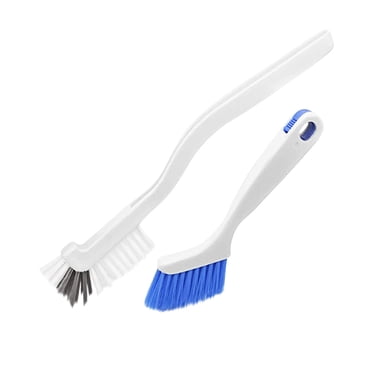 2 PCS Cleaning Brush Small Stiff Scrub Brush For Cleaning Sink Scrub Brush Bathroom Kitchen Edge Corner Grout Cleaning Brushes Window Track Cleaning Brush