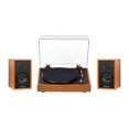 thumbnail image 1 of Electrohome Montrose Tourne-Disque Vinyle Sans Fil Extensible avec Berkeley, Haut-Parleurs d'Étagère Bluetooth Alimentés, Tweeter 1 Pouces et Haut-Parleur 3 Pouces, pour une Acoustique Naturelle, Teck, 1 of 8