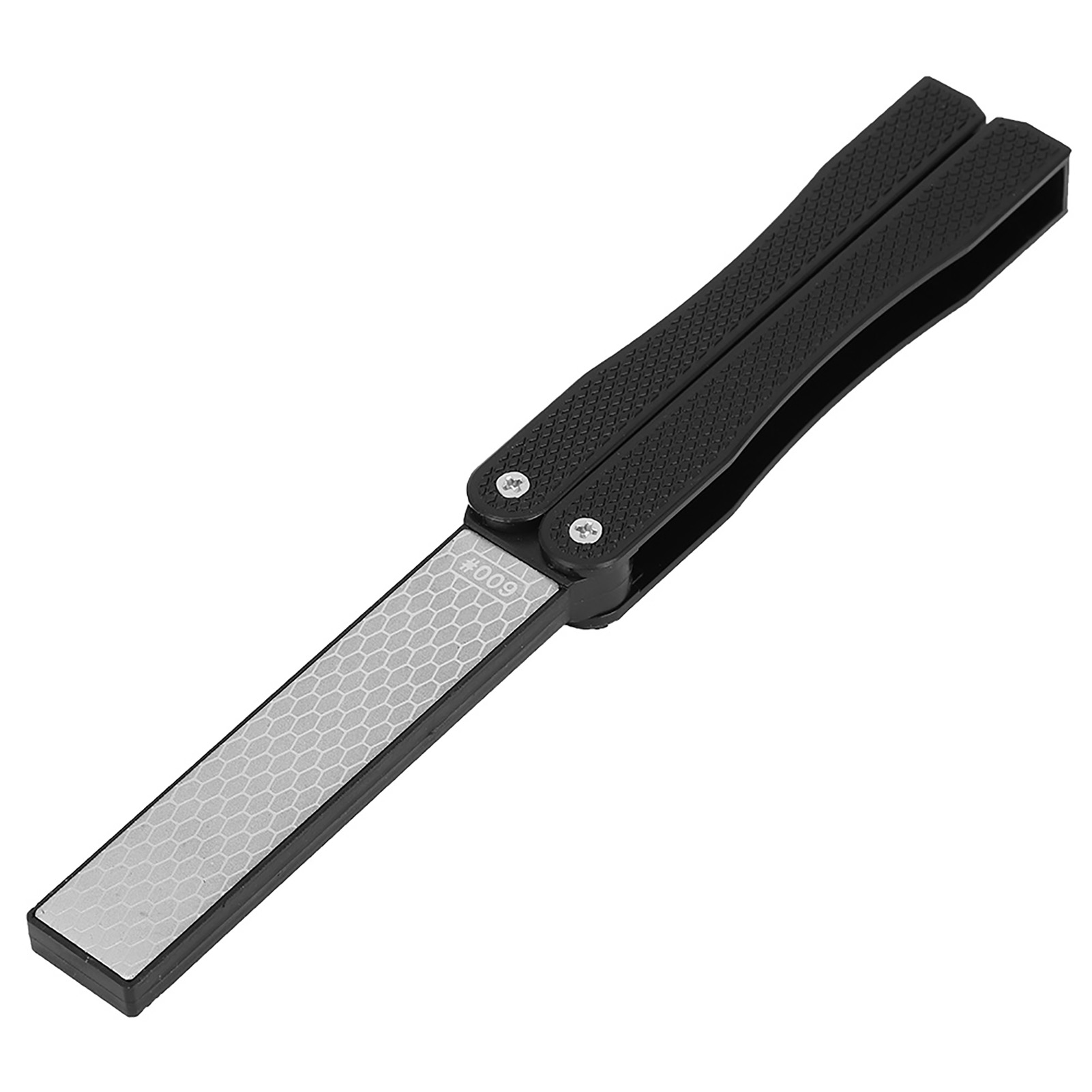 Preventing From Damage Knife Sharpener, Double Sided Knife Sharpener, Portable For Camping Kitchen Necessity Black,Orange