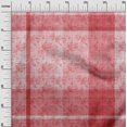 thumbnail image 3 of oneOone Rayon Red Fabric Check & Craft Projects Decor Fabric Printed By The Yard 56 Inch Wide, 3 of 4