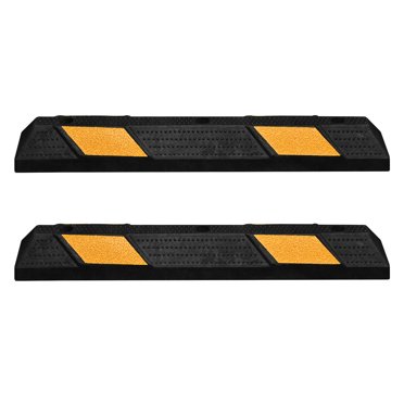 36" Rubber Curb Parking Block Car RV Trailer Wheel Stopper Stop Aid 2 Packs