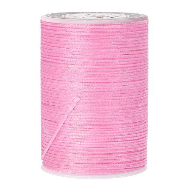 Unique Bargains Fil à Coudre en Cuir Ciré en Polyester Rose, 98 Yards