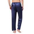 thumbnail image 3 of Pantalon de Pyjama pour Hommes en Satin Couleur Unie Bas de Pyjama Ample, 3 of 9