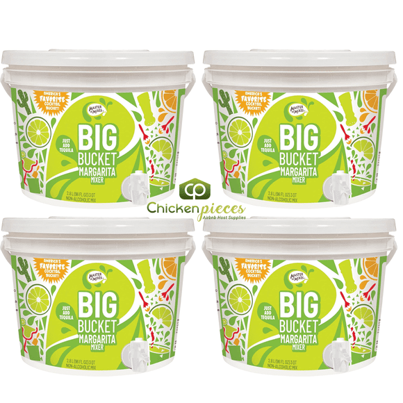 Master of Mixes Grand Seau Mélange à Margarita, Base Lime et Agrumes de Qualité Supérieure Prête à L'Emploi, 2,8 L – Donne 24 Portions