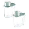 thumbnail image 1 of Oleegame 2 Pcs Rangement de Produits 1,9 L Cuisine Réservoir de Stockage Multigrains Nourriture Produits Secs Boîte de Rangement Plastique Réservoir Scellé Bleu, 1 of 9