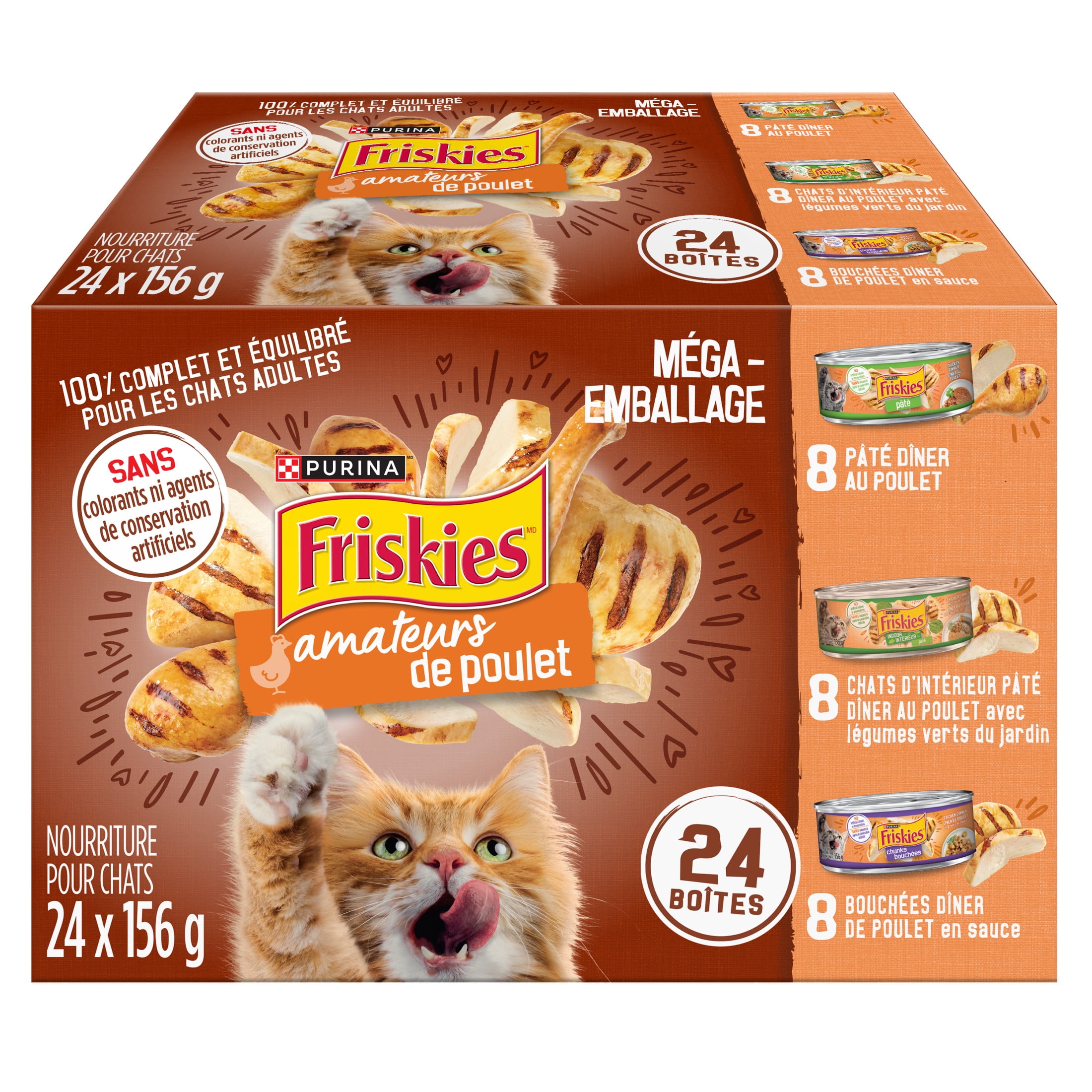 Purina Friskies Amateurs de Poulet Nourriture pour Chats