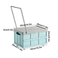thumbnail image 4 of Dvruxg Clothes Storage Organizer Rolling Storage Box on Wheels Practical Folding Bins, Plastic Tote Storage Box Container Stackable Folding Utility Crates for Clothes Books Snack, 4 of 5