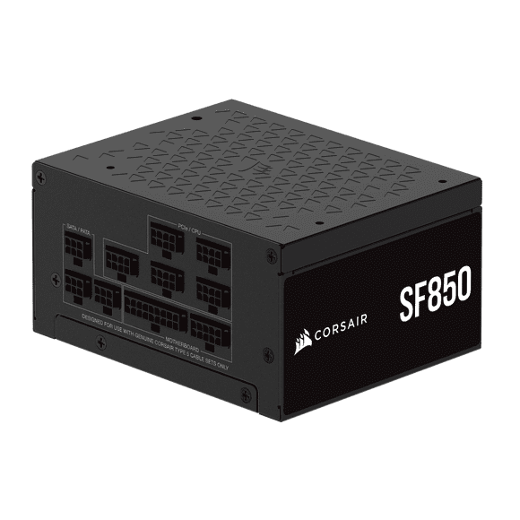 Corsair SF RPS0175 850W Power Supply - Black - SFX, Internal - 120 V, 230 V Input - 3.3 V, 5 V, 12 V, 5 V SB Output - 850 W - PCI Express Connector 5.1 - 1 Fan(s) - NVIDIA SLI Supported - Low Noise