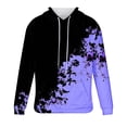 thumbnail image 3 of Rbaofujie Chandails à Capuchon pour Hommes Hommes Décontracté Mode Col Rond Imprimé Chandail à Enfiler Manches Longues Hauts Chandail Chemises pour Hommes, 3 of 4