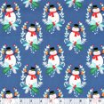 thumbnail image 2 of FABRIC CREATIONS coton Fabric, Snowman with Presents, 107 cm (42.1 in) Width, Metre Cut, bleu, 2 of 2