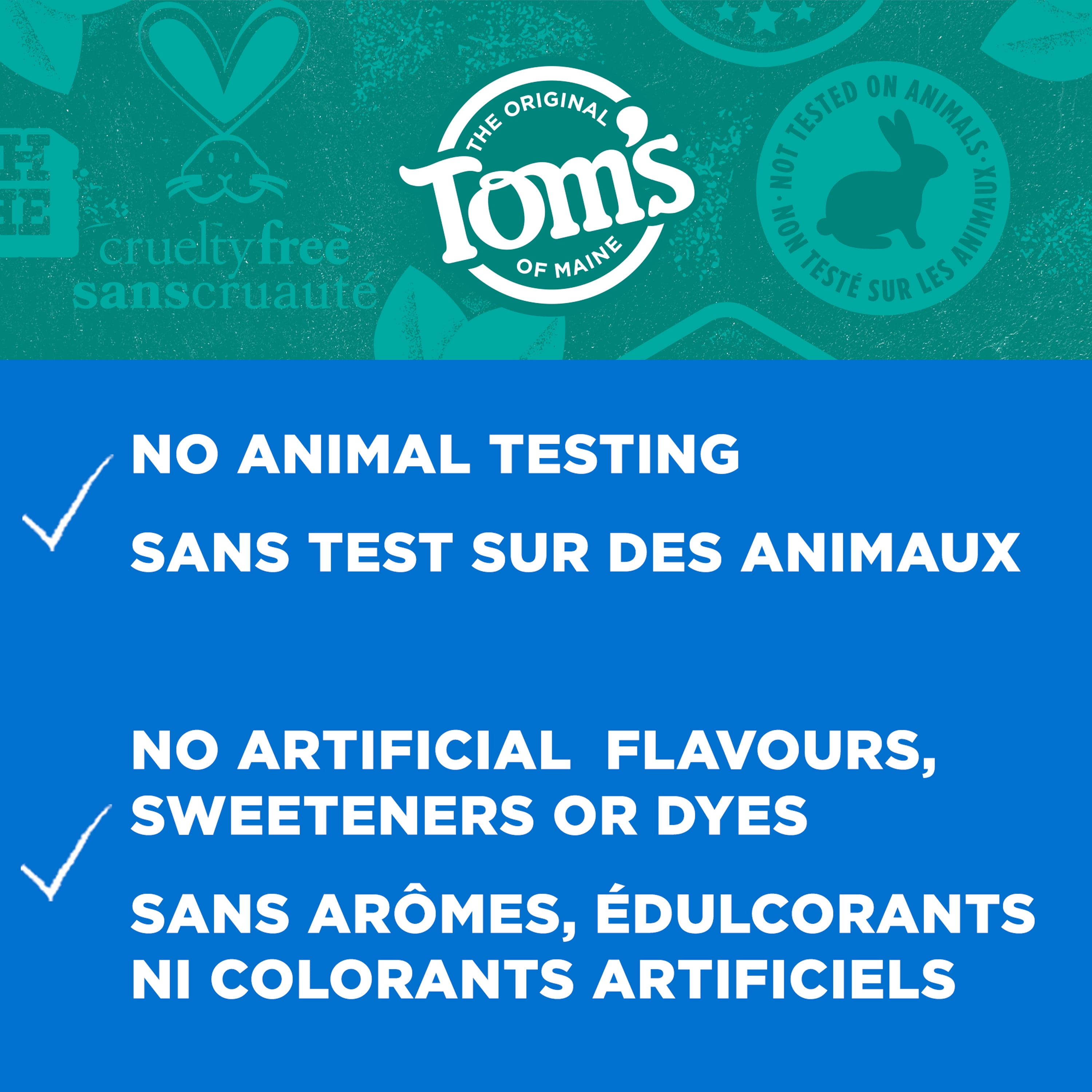 Tom’s of Maine Dentifrice sans Fluorure pour Gencives Sensibles, Menthe, 76 ml