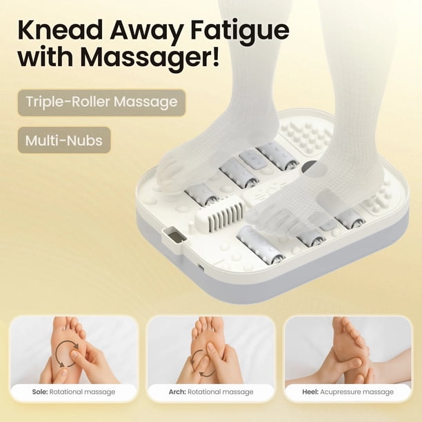 MaxKare Collapsible Foot Spa Bath Massager with Heat Bubbles