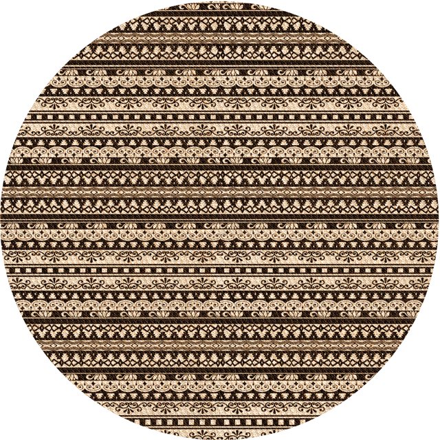 Ahgly Company Tapis Rond Lavable en Machine Intérieur Transitionnel Rouge Nuit, 3 Pieds Rond
