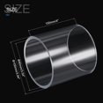 thumbnail image 2 of Unique Bargains 90mm ID 100mm OD 100mm  Clear Acrylic Pipe Rigid Round Tube for Lighting, Models, Plumbing, Crafts, 2 of 6