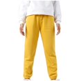 thumbnail image 3 of CHUANK Kids Boys Girls Sweatpants Workout Pants High Waisted Drawstring Trackpants Cinch Bottom Trousers, 3 of 5