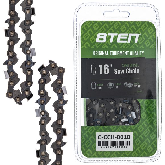 8TEN Chainsaw Chain 16 inch 3/8 Pitch for Husqvarna Poulan Stihl 810-CCC2232H