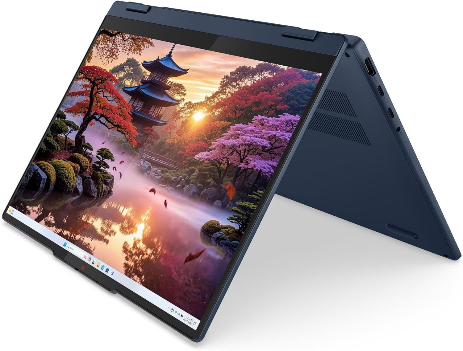 Lenovo IdeaPad 5 2-in-1 14AKP10, 14" WUXGA Touch Laptop, AMD Ryzen AI 7 350 (8-Core, 5.0GHz), 16GB LPDDR5x, 1TB NVMe SSD, Radeon 860M, Wi-Fi 7, Windows 11 Pro, Cosmic Blue - Open Box