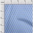 thumbnail image 2 of oneOone Polyester Spandex Blue Fabric Asian Ornamental Craft Projects Decor Fabric Printed By The Yard 56 Inch Wide, 2 of 4
