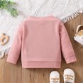 thumbnail image 2 of PatPat Baby Boy/Girl Rainbow Pattern Waffle Long-sleeve Pullover Sweatshirt, 2 of 6