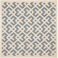 thumbnail image 2 of Safavieh Courtyard Tapis Bleu Intérieur Extérieur - Carré 4 Pieds, 2 of 5