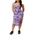 thumbnail image 1 of CNKOO Robe en Maille Florale pour Femmes, Dos Nu, Sans Bretelles, Fendue, Robe de Soirée, 1 of 5