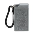 thumbnail image 2 of Portable Ashtray Pocket Covered with Lid, Aluminum Alloy, Mini Embossed Pattern, Bar Indoor Outdoor Home Office, Easy to Use, Wide Application, Easy to Carry, 2 of 7