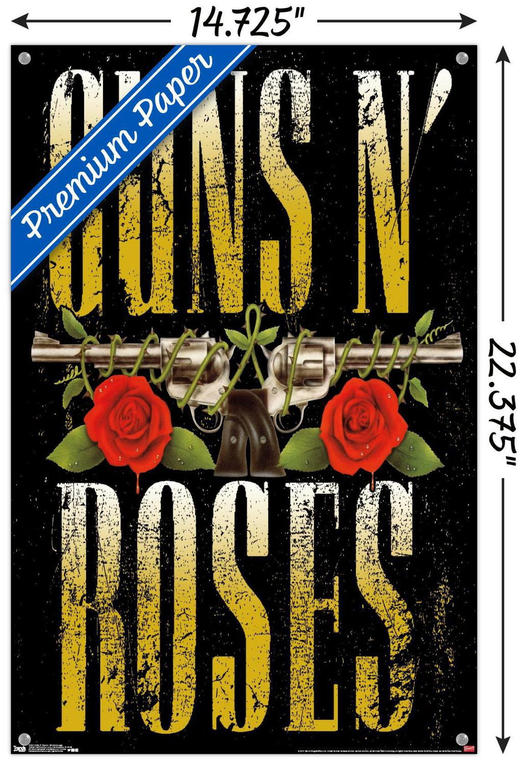 Guns N' Roses - Stacked Logo Wall Poster