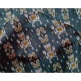 thumbnail image 4 of oneOone Silk Tabby Fabric Paisley Ikat Decor Fabric Printed BTY 42 Inch Wide, 4 of 4