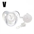 thumbnail image 2 of XZNGL Baby Pacifier 26 Letter Name Initial Clip Silicone Infant Nipple Bling Newborn Pacifier, 2 of 9