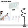 thumbnail image 2 of Universal Lazy Mobile Phone Gooseneck Stand Holder Clip Table Flexible Bed, 2 of 8