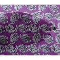 thumbnail image 4 of oneOone Viscose Chiffon Fabric Leaves & Floral Block Printed Fabric 1 Yard 42 Inch Wide, 4 of 4