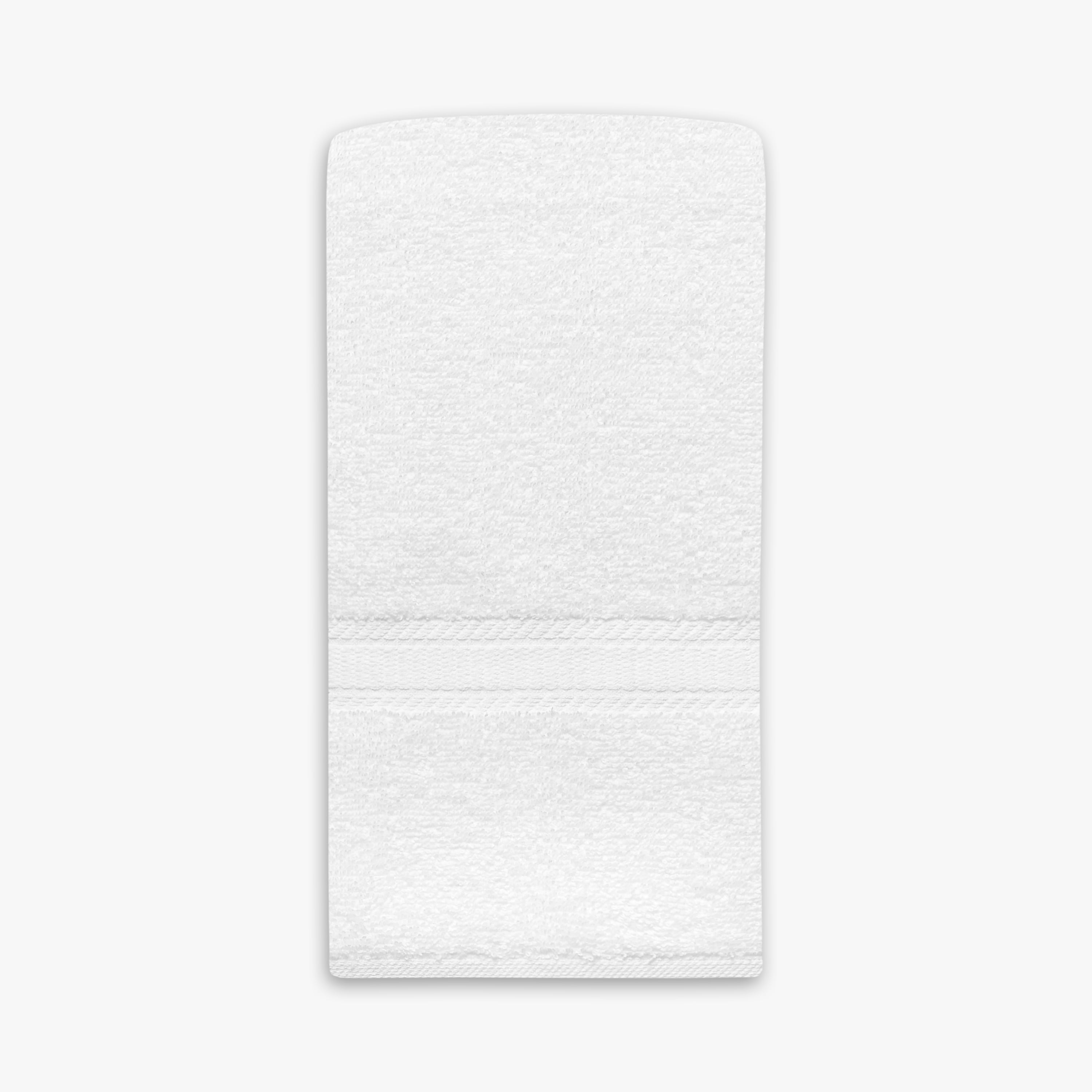 Serviette de bain unie Mainstays Basics, douce et résistante, 100 % coton, blanche