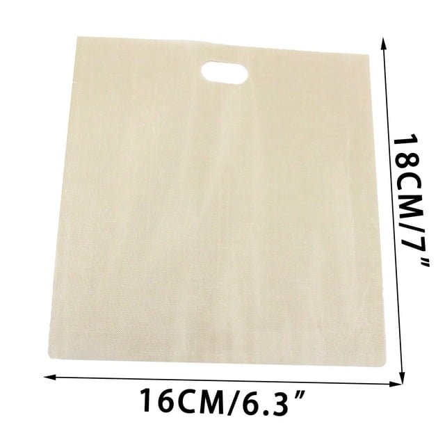 Dvkptbk Toast Paper Sacs pour Grille-Pain Sacs à Pain Réutilisables pour Grilled Cheese Sandwich Antiadhésifs Résistants à la Chaleur 5 Pcs Toast Paper