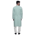 thumbnail image 3 of Atasi Button Down Asymmetric Printed Long Sleeve Rayon Kurta Pyjama Set, 3 of 4
