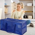 thumbnail image 4 of SLYNSHome Large Storage Bag 23 Gallon Reinforced Handheld Water Proof Moving Luggage Bag for Travel Christmas Tree - Blue, 4 of 7