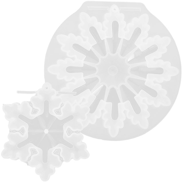 Shisuyan 2Pcs Christmas Silicone Mold Snowflake Mold Resin Snowflake Mold DIY Crafts Making Material