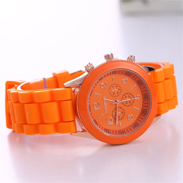 TIMIFIS Watches for Women Fashion Silicone Three Eyes Candy Color Ladies Round Watch ummer