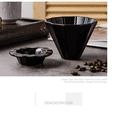 thumbnail image 2 of Pour over Coffee Maker Set Vintage Ceramic Pour over Coffee Dripper Set Coffee Filters,for Home Cafe Restaurant Camping, 2 of 6