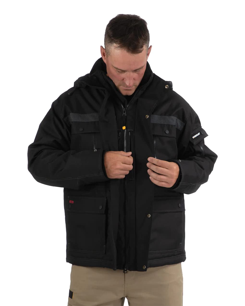 Caterpillar Parka Épais Isolé pour Homme