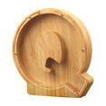 thumbnail image 1 of Wooden English Letter Savings Can with Transparent Glass Front for Kids Money Saving, 1 of 6
