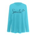 thumbnail image 4 of WEAIXIMIUNG T-Shirts Blancs pour Femmes à Col en V, Paquet, Haut Décontracté à Manches Longues à Col Rond Uni pour Femmes, 4 of 4