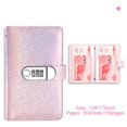 thumbnail image 1 of With Password Lock Saving Money Notebook PU Leather Budget Saving Book, 1 of 11